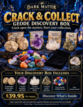 Crack & Collect Geode Box — illustrated box contents and price