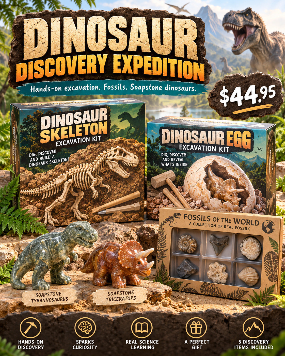Dinosaur Discovery Expedition promotional illustration