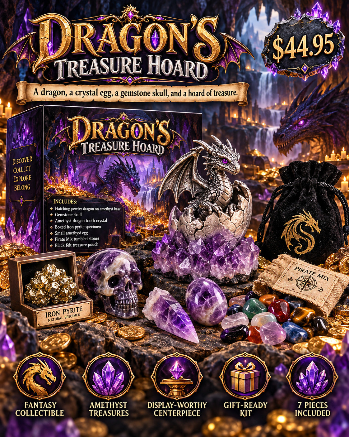 Dragon’s Treasure Hoard promotional illustration