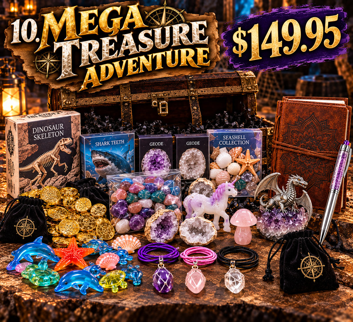 Mega Treasure Adventure promotional illustration